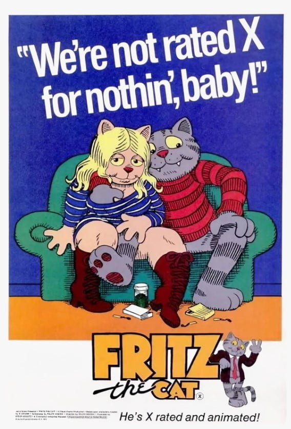 Afiche de la animación Gato Fritz