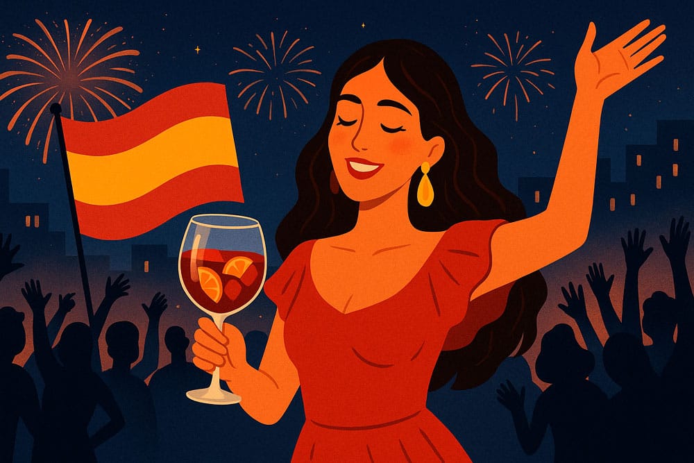 Ilustración vida nocturna en España